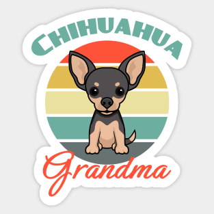 Chihuahua Grandma Dog puppy Lover Cute Sticker